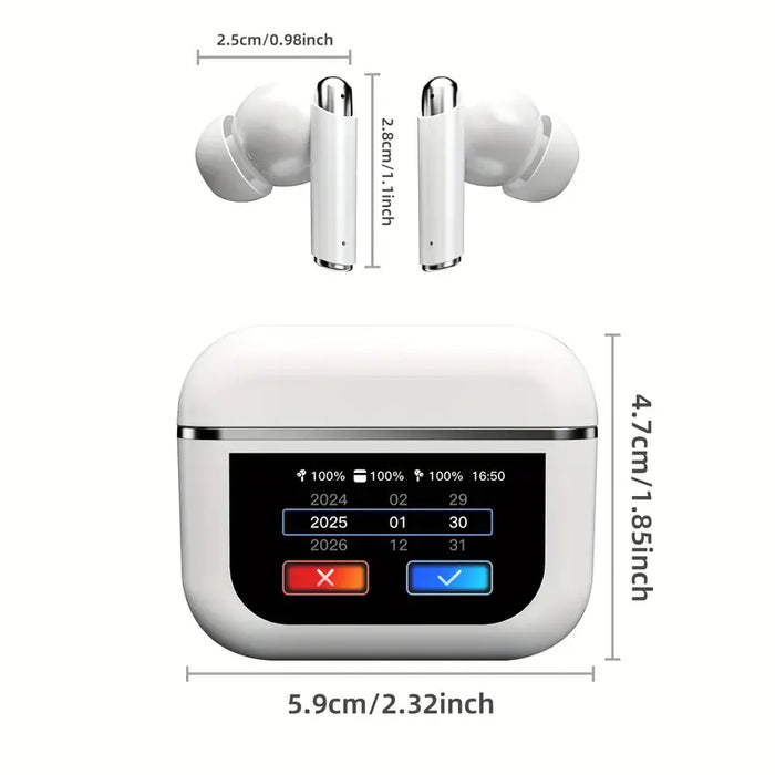 A9 Pro Airpods Anc/enc Touch Screen Wireless Earbuds | A9 Airpods Pro | Best Quality Airpods